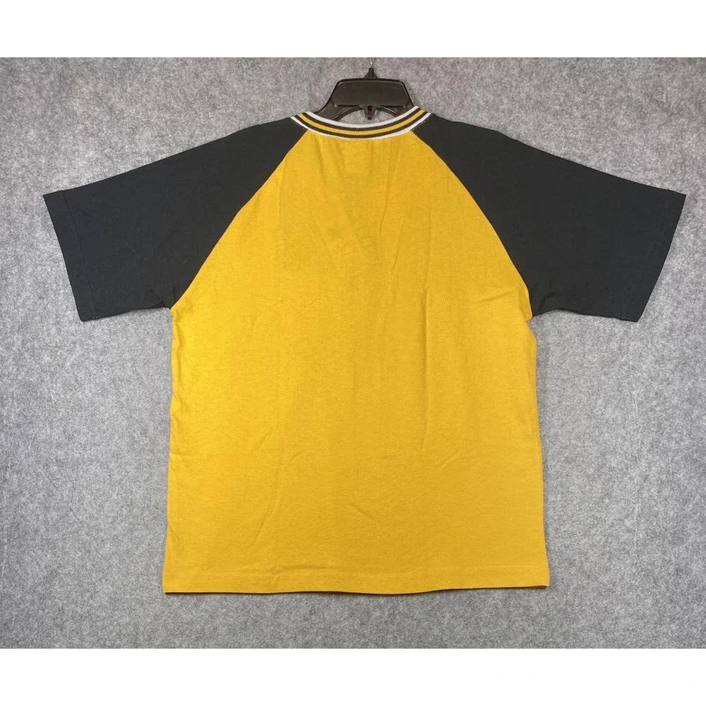Vintage Converse Shirt Mens Extra Large Yellow Quarter Zip Made USA 80s 90s - Picture 10 of 10